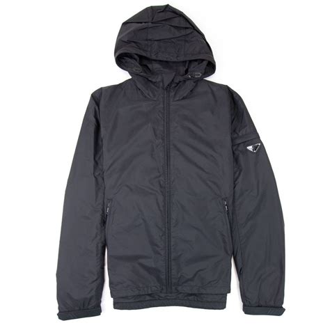 giubotto prada|Prada Giubbotto Nylon Piuma Windbreaker Jacket Nero.